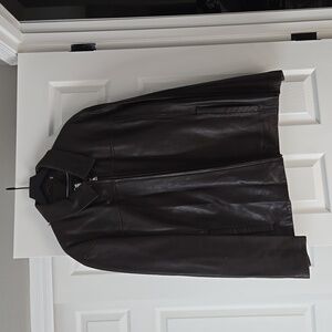 New Men's Saks fifth Avenue Lambskin zip up coat sz3x new